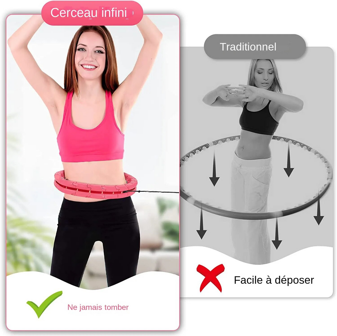 Hula Hoop Fit Sculpt™ – Cerceau Lesté pour Ventre Plat & Taille de Rêve