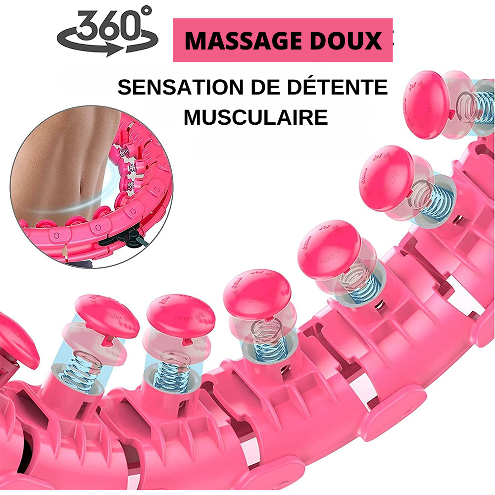 Hula Hoop Fit Sculpt™ – Cerceau Lesté pour Ventre Plat & Taille de Rêve
