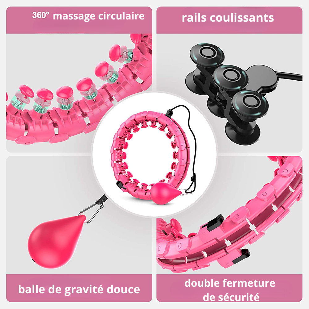 Hula Hoop Fit Sculpt™ – Cerceau Lesté pour Ventre Plat & Taille de Rêve
